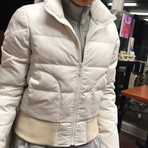Vince white puffy double lining winter jacket